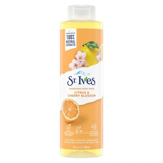 St. Ives Exfoliating Body Wash Pink Lemon & Mandarin Orange 650ml